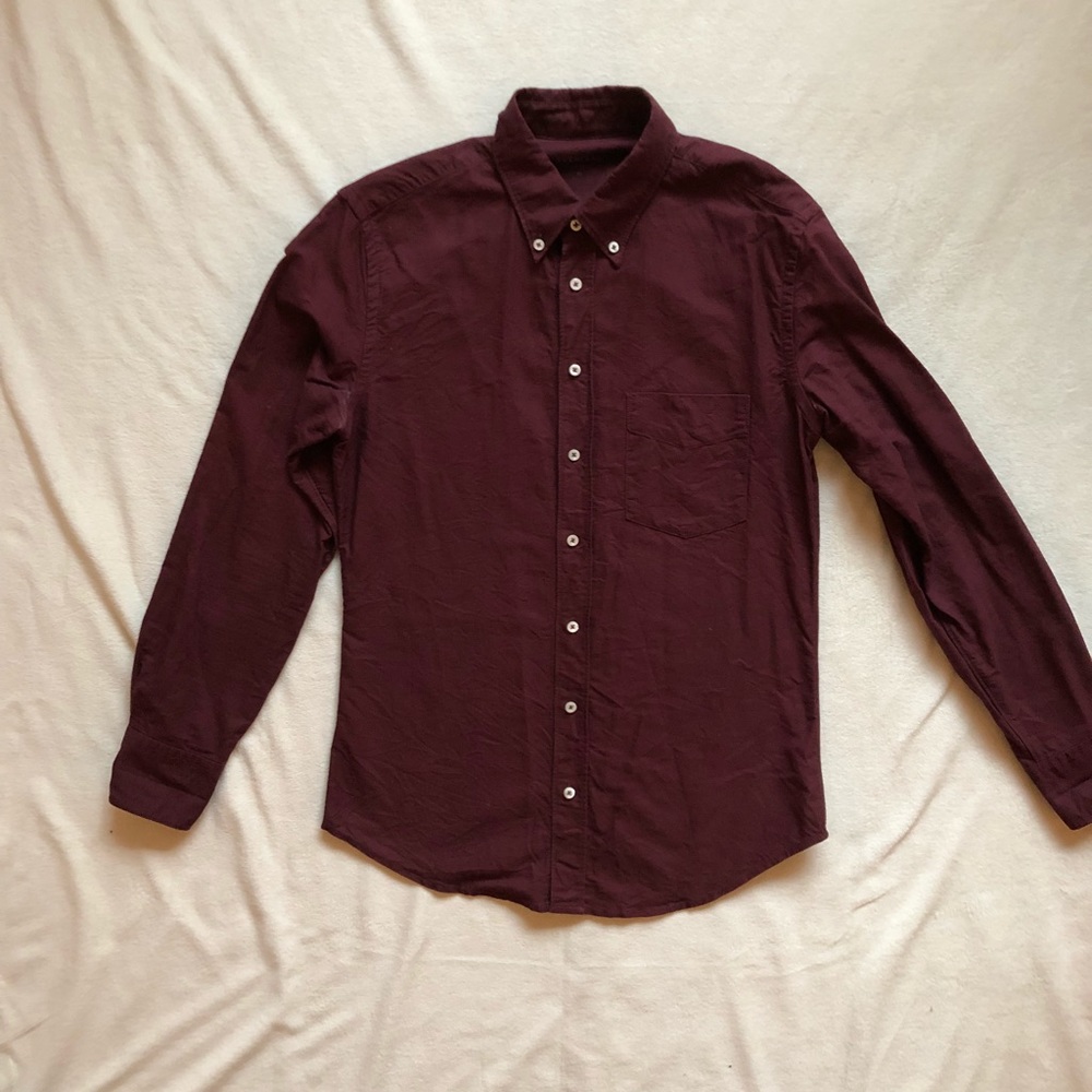 Everlane Men’s Oxblood Oxford Shirt XS